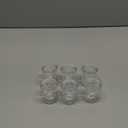 Glass Taper Candle Holders Set of 6 Clear Crystal Candle Holders for Candlesticks, Elegant Candlestick Holders for Table Centerpiece Wedding Party Christmas Thanksgiving Festival (Transparent)