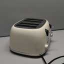 Mueller Retro Toaster 4 Slice with Extra Wide Slots Bagel, Defrost, and Cancel Function, 6 Browning Levels, Dual Independent Controls, Removable Crumb Tray and High Lift Levers, Beige