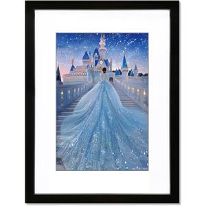 PICTURE FRAME 16 X 24-IN WITH MAT, 20 X 28-IN WITHOUT MAT, SET OF 2.