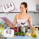 4 x Recipe Book To Write in Your Own Recipes With 62 Blank Pages (purple)
