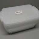 Jekiyo Clear Plastic Storage Bin, 14 Quart Latching Box Container with Lid, 4 Packs