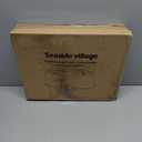 Lampshades Set of 2, Drum Lampshades 11.6" Top x 12.6" Bottom x 9.8" High, Seaside village Medium Lampshades (Spider Fitter), Beige Lampshades Natural Linen Hand Crafted, Easy Assembly Required
