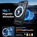 Wiaocit Case for iPhone 17 Pro Max, Compatible with Magsafe, Military-Grade Protection, Translucent Matte Shockproof Magnetic Phone Case Cover, Black