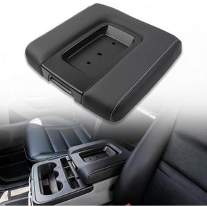 Front Seat Center Console Armrest Lid Compatible with 2014-2018 Chevrolet Chevy Silverado Suburban Tahoe GMC Sierra Yukon 2015-2018 Cadillac Escalade,Replace# 22881398 (Black)