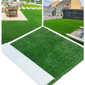 Artificial Grass Rug Outdoor Indoor 3FTX10FT Fake Grass Carpet Green Synthetic Grass Pet Turf TPR Soft Backing Grass Rug with Drain Holes for Garden Lawn Landscape Balcony Home Decor Patio
