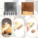 2pcs Pet Shedding Brush, Pet Hair Remover Comb with Release Button Self-Cleaning Grooming Brush for Deshedding Dogs Cats Short & Long Loose Hairs (Green, Yellow)