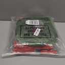 4 Pcs Lighted Christmas Wall Decors Wood Noel Sign with 11.8 Inch Norfolk Pine Wreath Lighted Xmas Vintage Wooden Sign for Xmas Fireplace Living Room Home Door Entryway (Red)