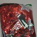 LOLANTA Girls Metallic Sequin Baseball Jacket Varsity Jacket Bomber Clothes (Red, 14-15)