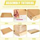5 Pack Extra Large Disposable Charcuterie Board, 17.3"x11.8" Paper Charcuterie Boxes, Serving Trays with Lid for Lightweight Food Meal Prep, Sandwiches, Cake and Buffet