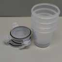 Overnight Oats Containers with Lids, 4 Pack 13oz Overnight Oats Jars, Plastic Mason Jars, BPA Free, Portable, Leak Proof Oatmeal Containers for Yogurt, Soup, Cereal, Milk and Salad