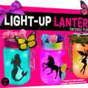 Light-up Unicorn Fairy & Mermaid Lanterns Craft Kit  Christmas Gifts for 8 9 10 11 12 Year Old Girls - Creative Art Girl Toys 8-10 Years Old and Up - Craft Kits for Girls Ages 8-12 - Tween Gift Ideas