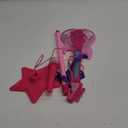 Guitar and Microphone Play Set for Girls,Karaoke Machine with Music&Light,Microphone Toys with Stand,Adjustable Height Guitar Toys for Kids,Toddlers,Child(Red)