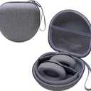 Headphone Case Compatible with Beats, Skullcandy, JBL, Monster Persona 3rd/5th/6th ANC, JLab, QearFun, Soundcore Q20/Q20i/Q30, BERIBES, TOZO, KVIDIO, Picun Foldable Headphones, Grey