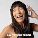 Skullcandy Icon ANC Wireless On-Ear Bluetooth Headphones, Active Noise Cancelling, 60 Hours Battery, Sweat Water Resistant, Foldable Durable Travel Ready, Microphone for iPhone Android - Bone