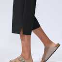 Women's Capri Pants Wide Leg Quick Dry Hiking Capris Water Resistant UPF50 Lightweight Loose Travel (Gray, M)