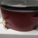 Paris Hilton 6-Quart Manual Slow Cooker, Features Three Settings (Low, High, Warm), Naturally Nonstick and Dishwasher Safe Stoneware Insert, Family Sized Capacity, Berry