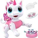 Power Your Fun Robo Pets Unicorn Toy for Girls and Boys - Remote Control Robot Toys with Interactive Hand Motion Gestures, STEM Programmable Treats, Walking, Dancing Robot Unicorn Kids Toy (Pink)