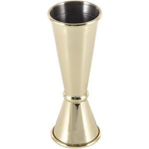 Bar Wine Cocktail Shaker, Stainless Steel Measuring Cup Double Jigger Bartending Cocktail Jigger Measuring Tool Accessories Bar Measuring Jigger Bar Accessories(Gold)