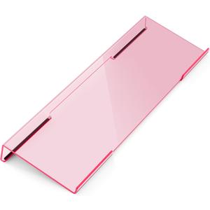 Ergonomic Computer Keyboard Stand for Desktop (Clear Pink), Keyboard Tilted Elevated Rack Key Board Holder Riser Stand for Office Home Desk Work