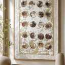 SAFERRYHOME Abstract Textured Hand Painted Wall Art, 24"x36" Framed
