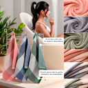 kimteny 6 Pack 100% Cotton Washcloths, Dual-Sided Design (Terry + Gauze) Facecloths, 13x13 Inch Ginghqm Washrags, Soft & Skin-Friendly, for Bathroom, Kitchen & Household (Pink, 13x13 Inches)