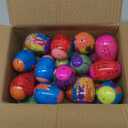 24 PCS Prefilled Easter Eggs with Bunny Pop Bubble Fidget Keychains Toy Inside for Kids Boys Girls Easter Basket Stuffers Party Favors Easter Egg Hunt