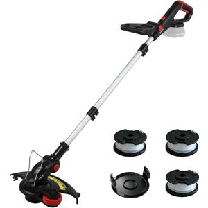 Cordless String Trimmer & Lawn Edger, 12-Inch Electric Weed Wacker with Auto Line Feed, 3.8 lbs Lightweight Weed Eater, 90° Pivoting Head (Tool Only)