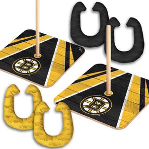 NHL Boston Bruins Horseshoe Bag Toss Game Set