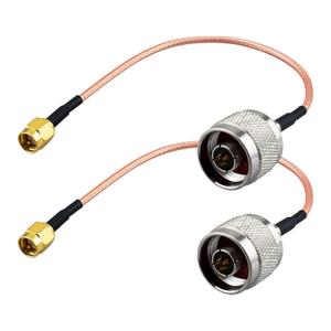 N Male to SMA Male RG316 Coaxial Cable 50Ohm Low Loss 6 Inch N to SMA Adapter Cable for Router Antenna GPS Ham Radio 4G/5G LTE Signal Booster