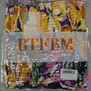 BTFBM Womens Spring 2026 Casual Maxi Dresses Short Sleeve Smocked Tiered Floral Boho Long Beach Dress with Pockets (S)