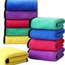 10 Pack Premium Microfiber Towels Coral velvet Washing and Detailing Towels for Car Detailing Household Cleaning Ultra-Soft Super Absorbent, Lint Streak-Free 11.8"x15.7” Cleaning Cloth (5colors)