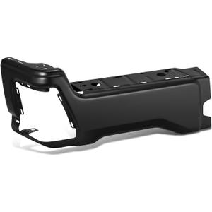 DNA MOTORING Left Side Rear Bumper Compatible with 2023-2025 Ford F250 SD, F350 SD, F450 SD, w/o Parking Sensor Holes, FO1102410, Black, BUMP-R-F25023-C-01-BK-L