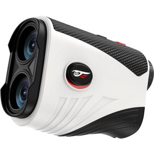 Range Finders Golf,1200 Yards Laser Golf Rangefinder with Slope,7X Magnification,IP54 Waterproof,Rechargeable Battery Magnetic Strip Laser Rangefinders,Pin Flag Pole Lock(Pearl White)