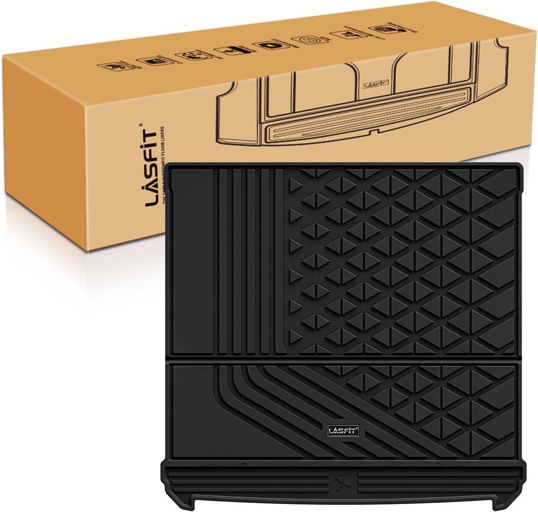 LASFIT Cargo Liner Fit for 2022-2024 2025 2026 BMW IX xDrive45 xDrive50 xDrive60 M60 M70, All Weather Protection TPE Car Trunk Mat for BMW IX Accessories, Odorless Anti-Slip, Black