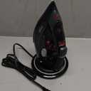 Cordless Iron for Clothes, 1500W Steam Iron with Non-Stick Ceramic Soleplate, Auto Shut Off, Self-Clean, Burst of Steam, Anti-calc, 3 Temperature Settings, 11.84oz Water Tank, Black