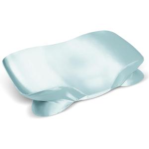 Satin Pillowcase for Cervical Pillow, Ergonomic Case, Smooth & Silky Soft Sleeping Pillowcase, Light Blue Pillow Cover with Zipper