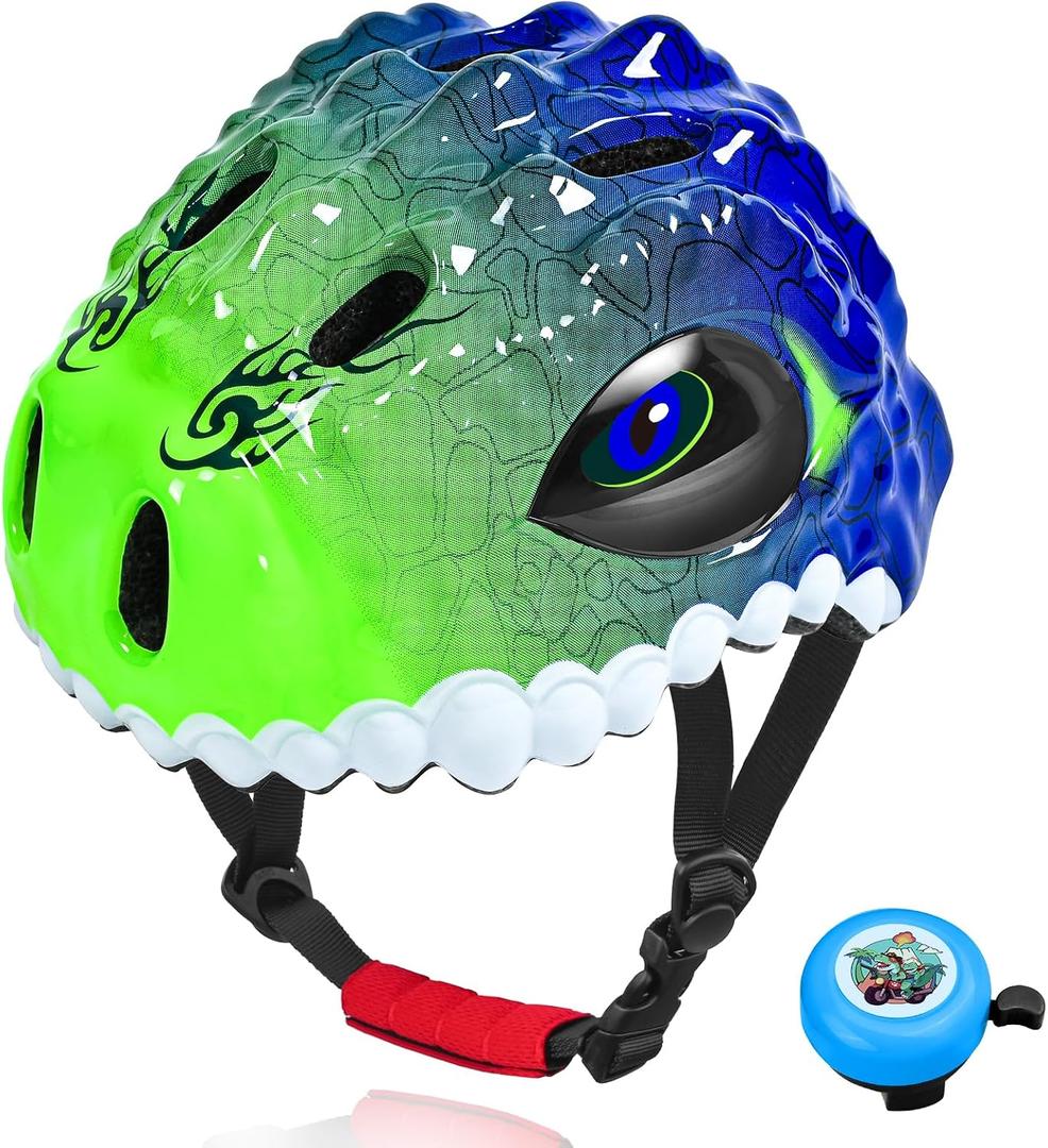 Toddler/Kids Bike Helmet for Boys Girls Adjustable Kids Helmet 3D Lightweight Ventilation and Multi-Sports Scooter Cycling Roller Balance Bike
