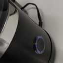 Dual-Head Electric Citrus Juicer, Lemon Squeezer with Power Cord and Cleaning Brush, 1-Button Automatic Juicer Machine for Orange, Lemon, Lime, Easy to Clean & Use, Built-in Cutter(Black)