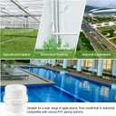 5 Pcs 1-1/2 Inch PVC Pipe Fittings Hex Nipple G1-1/2 X G1-1/2 Male Thread Coupling Adapter Connector
