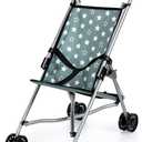 Bayer Doll Umbrella Stroller - Star Print Buggy with Basket & Bag, taglia unica
