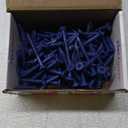 IMScrews 1/4" x 2-1/4" Blue Flat Head Concrete Screws for Anchoring in Concrete, High-Low Thread, Pack of 50