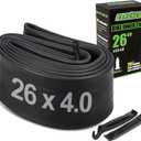 Heavy Duty 20x4.0, 26x4.0 Fat Tire Tube with Schrader Valve - Thick Butyl Rubber Bike Inner Tube for E-Bikes Mountain Bikes