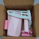 Cat Litter Scoop, Cat Litter Scooper with Holder and 150 Cat Poop Bags for Litter Box: Removable Litter Sifter Shovel and Large Capacity Trash Can, Portable Kitty Poop Scooper Built in Bags (Pink)