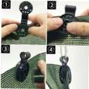 Shade Net Clip - Shade Cloth Plastic Clips Garden Tools Accessories Grommets Fabric Sunshade UV Resistant for Net, Mesh, Cover, Sunblock in Garden Backyard Greenhouse, Black (100PCS)