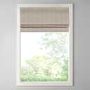 Madison Park Galen Cordless Roman Shade, 29"W x 64"H, Sheen Taupe Room Darkening, Thermal Insulated, Energy Efficient Window Blind with Subtle Sheen Basketweave Fabric for Privacy