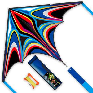 Kite, Large Delta Kites for Kids and Adults, Easy to Fly Rainbow Kites, Durable Multifunctional Beach Kite, Tangle-Free Flight Line, Durable