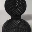 Mueller Heart 5 Waffle Maker, Norwegian Waffle Iron, Adjustable Browning Control & Nonstick, Cool Touch Handle, Easy to Clean, Small Kitchen Appliances