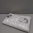 NICETOWN Bedroom Sheer Curtains 54 inch Length - Grommet Top Voile Textured Window Curtains Light and Airy Drapes for Cafe/Loft/Nursery (W54 x L54, 1 Pair, White)