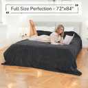 Electric Heated Blanket 72"x84" Full Size for Safe All Night Rest, Dual-Sided Microplush Sherpa for Bedroom Couch Use, 4 Heat Settings & 10 Hours Auto Off Energy Saving, Machine Washable-Iron Gray