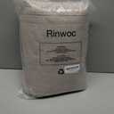 Rinwoc 100% Blackout Curtains 102 inch Length 2 Panels for Living Room, Linen Textured Room Darkening Thermal Insulated Noise Reduction Farmhouse Drapes for Bedroom (W52xL102, Brown) (Silken | Copper Brown)